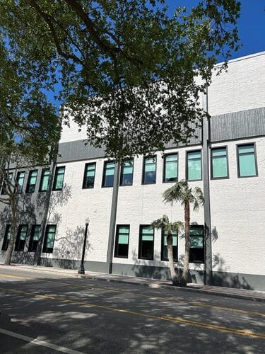 Commercial building window system installed by JEM Glass, Tampa Bay